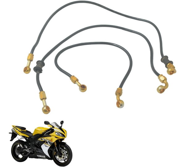 Kit Flexível Freio Aeroquip Yamaha Yzf R1 04-06