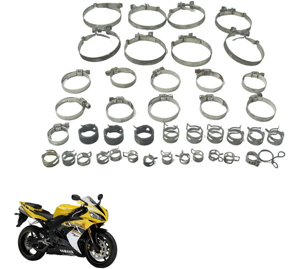 Kit Abraçadeiras Diversas Yamaha Yzf R1 04-06 Original