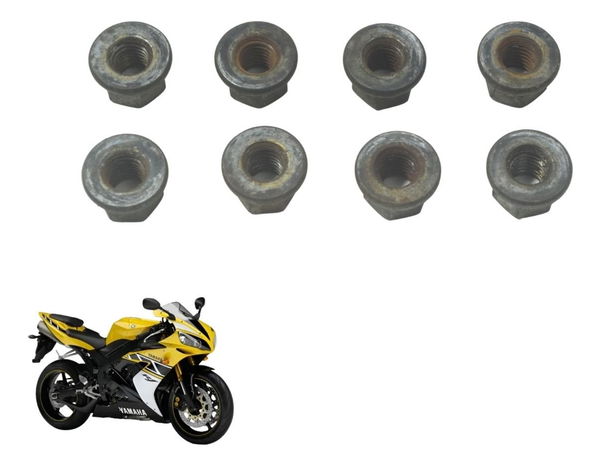 Jogo Porca Escape Yamaha Yzf R1 04-06 Original