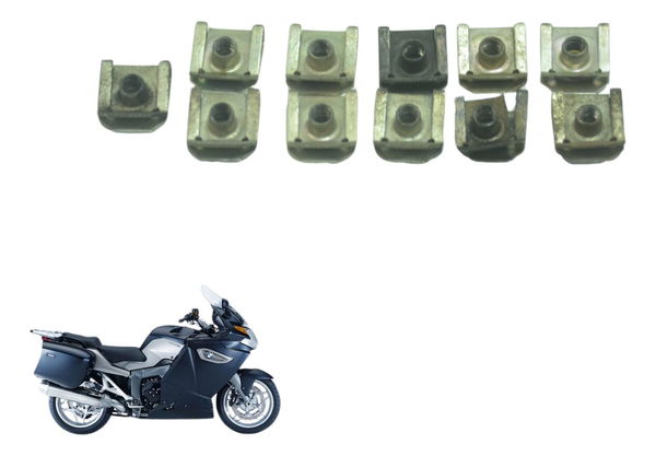 Kit C/ 11 Presilhas Carenagem Bmw K 1300 Gt 09-10 Original