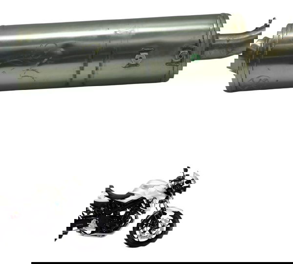 Ponteira Escape C/ Detalhes Bmw F 800 R 10-14 Original