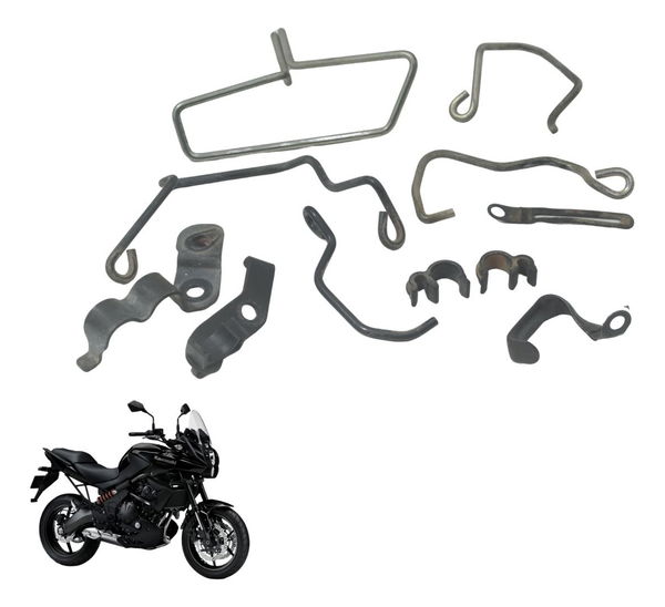 Suporte Guia Cabos Kawasaki Versys 650 10-14 Original