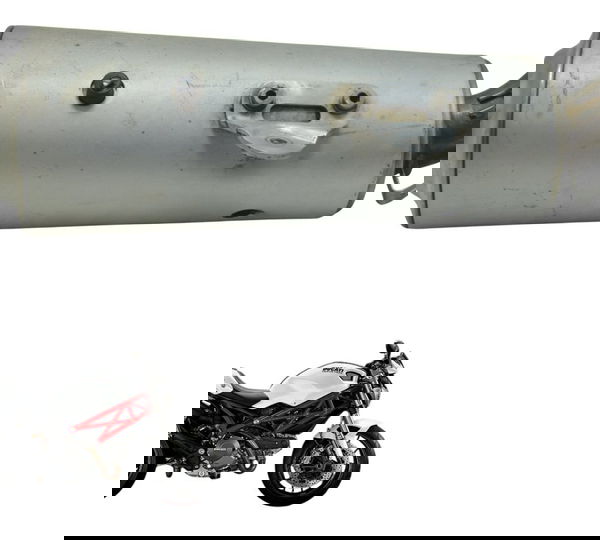 Ponteira Escape C/ Detalhe Ducati Monster 796 13-15 Orig