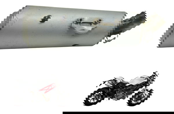 Ponteira Escape C/ Detalhe Ducati Monster 796 13-15 Orig