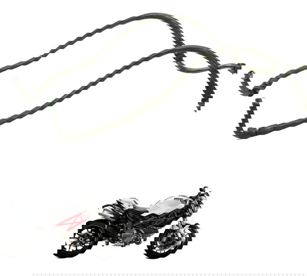 Par Mangueiras Óleo C/detalhes Ducati Monster 796 13-15 Orig