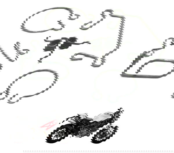 Kit Suporte Guia Cabos Ducati Monster 796 13-15 Original