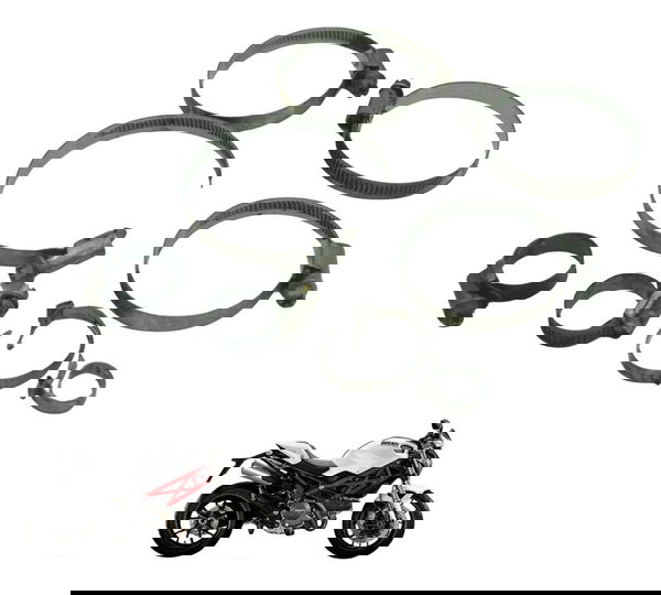 Kit Abraçadeiras Ducati Monster 796 13-15 Original