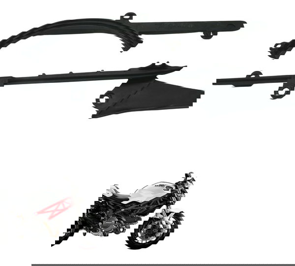 Par Guia Corrente Deslizante Ducati Monster 796 13-15 Orig