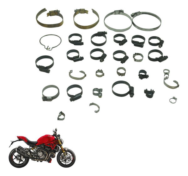Kit Abraçadeira Diversas Ducati Monster 1200 S 17-21 Orig