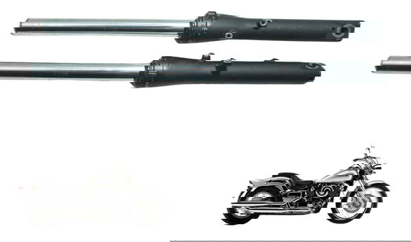 Par Bengalas C/ Detalhe Yamaha Xvs 650 Drag Star 98-06 Orig