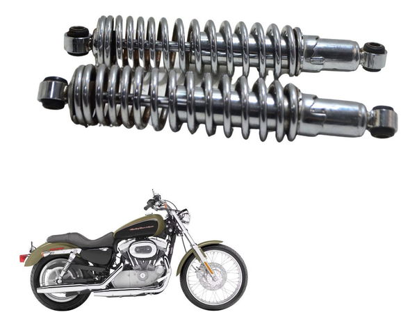 Par Amortecedor Traseiro Harley Xl 883 Custom 2007 Original