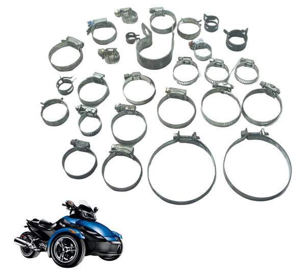 Kit Abraçadeiras Diversas Can-am Spyder Rs Sm5 2010 Abdeckun