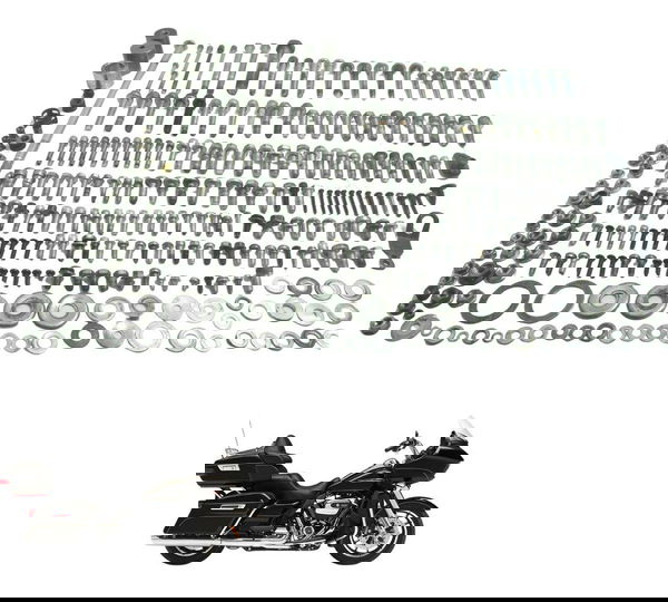 Kit Parafusos Diversos Harley Road Glide Touring 17-19 Orig