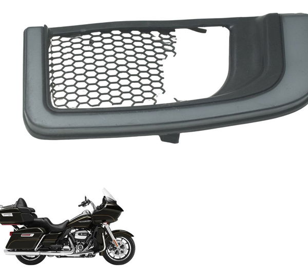 Grade Carenagem Esq C/ Avari Harley Road Glide Touring 17-19 Preto