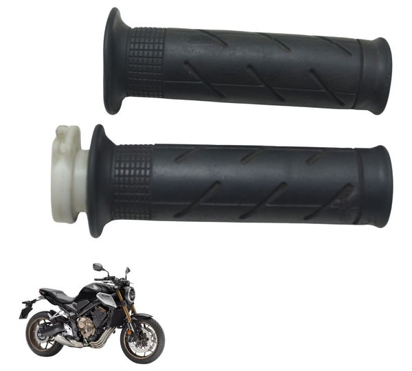 Par Manoplas C/detalhes Honda Cb 650 R 20-24 Original Preto