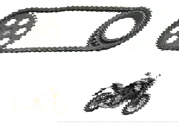 Kit Engrenagem Corrente Bomba Óleo Honda Cb 650 R 20-24 Orig