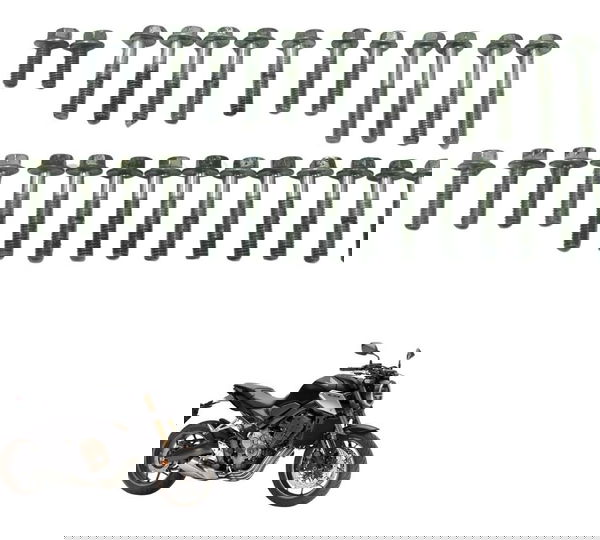 Jogo Parafuso Tampa Motor Honda Cb 650 R 20-24 Original