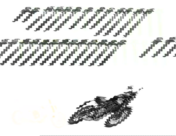 Jogo Parafuso Tampa Motor Honda Cb 650 R 20-24 Original