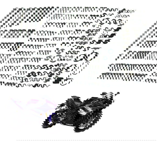 Kit Parafuso Diversos Yamaha Yzf R1 09-15 Original