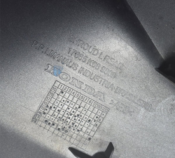 Aba Inferior Traseira Esquerda Honda Xre 190 19-24 Original