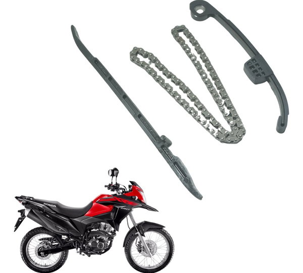 Kit Guia Tensor Corrente Comand Honda Xre 190 19-24 Original