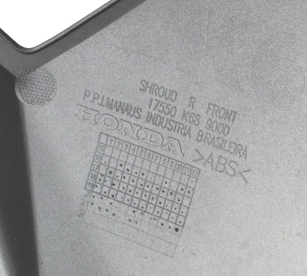 Carenagem Lateral Dir C/ Detalhes Honda Xre 190 19-24 Orig