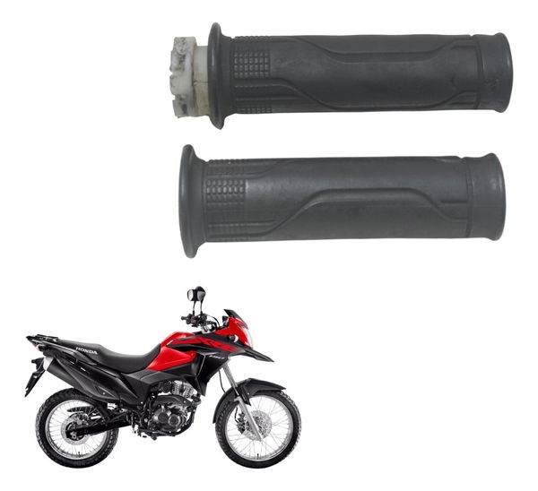 Par Manoplas Honda Xre 190 19-24 Preto Par Manoplas Honda Xre 190 19-24 Preto