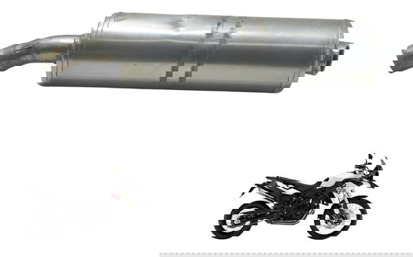 Ponteira Escape C/ Detalhes Bmw F 800 Gs 13-16 Original Ponteira Escape C/ Detalhes Bmw F 800 Gs 13-16 Original