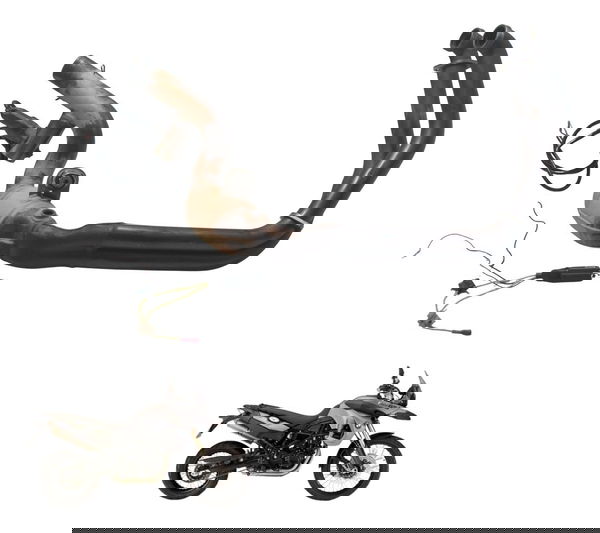 Curva Escape C/ Difusor C/ Avaria Bmw F800 Gs 09-12 Curva Escape C/ Difusor C/ Avaria Bmw F800 Gs 09-12