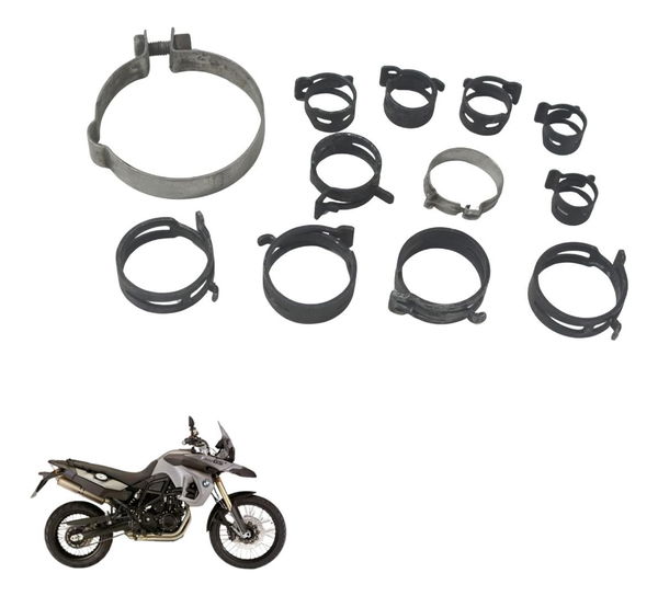Kit Abraçadeiras Diversas Bmw F800 Gs 09-12 Original Kit Abraçadeiras Diversas Bmw F800 Gs 09-12 Original
