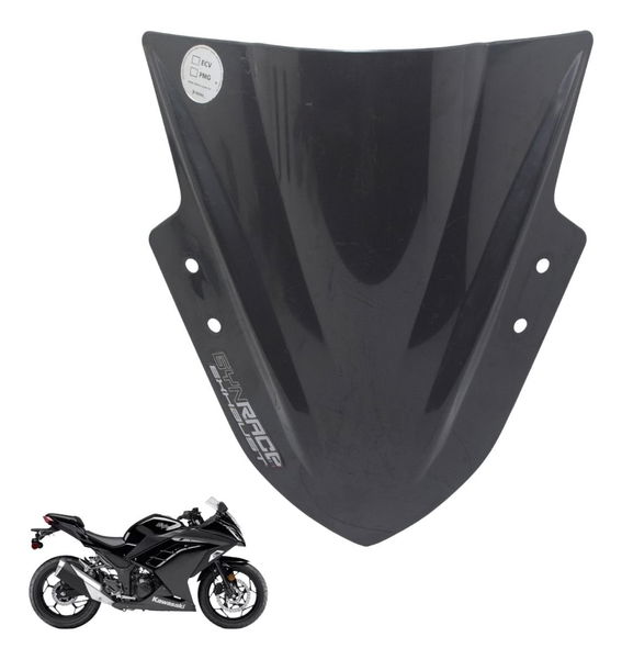 Parabrisa Bolha C/avaria Kawasaki Ninja 300 13-18 Original Preto Parabrisa Bolha C/avaria Kawasaki Ninja 300 13-18 Original Preto