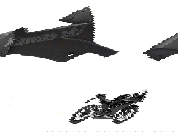 Spoiler Esq C/avaria Kawasaki Ninja 300 13-18 Ori