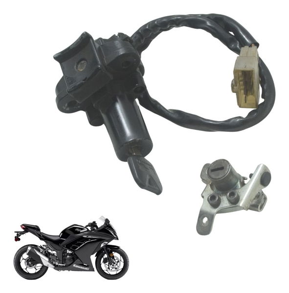 Chave Ignição C/miolo C/detal Kawasaki Ninja 300 13-18 Origi Chave Ignição C/miolo C/detal Kawasaki Ninja 300 13-18 Origi
