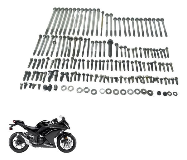 Kit Parafuso Motor Kawasaki Ninja 300 13-18 Original Kit Parafuso Motor Kawasaki Ninja 300 13-18 Original
