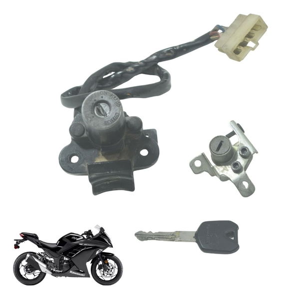 Chave Ignição C/miolo Banco Kawasaki Ninja 300 13-18 Origina Chave Ignição C/miolo Banco Kawasaki Ninja 300 13-18 Origina