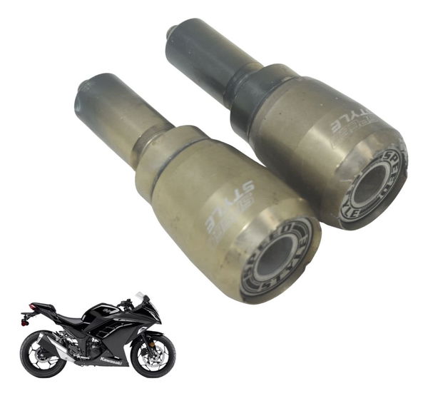 Par Slider C/detalhes Kawasaki Ninja 300 13-18 Par Slider C/detalhes Kawasaki Ninja 300 13-18