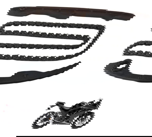 Kit Guia Tensor Corrente Comando Kawasaki Ninja 300 13-18