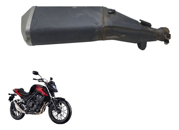 Ponteira Escape C/detalhes Honda Cb 500 F 18-21 Original Ponteira Escape C/detalhes Honda Cb 500 F 18-21 Original