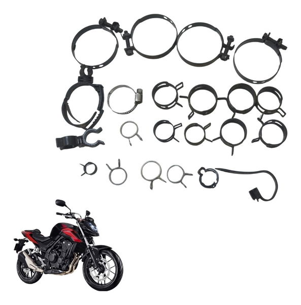 Kit Abraçadeira Diversos Honda Cb 500 F 18-21 Original