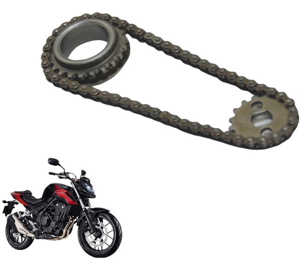Kit Engrenagem Bomba Óleo Honda Cb 500 F 18-21 Original