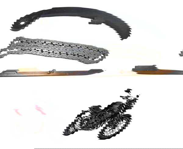 Kit Guia Tensor Corrente Comando Honda Cb 500 F 18-21 Origi