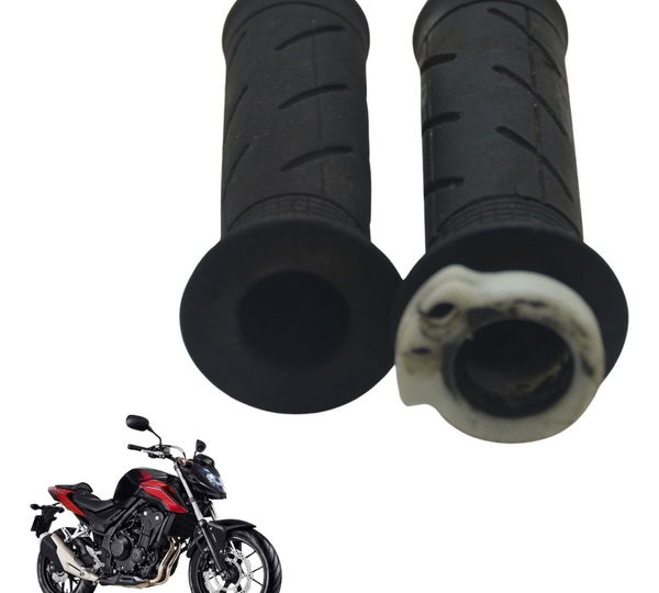 Par Manoplas Honda Cb 500 F 18-21 Original Preto