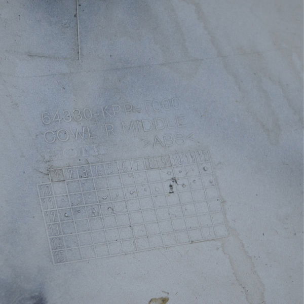 Carenagem Lateral Dir C/ Avaria Honda Cbr 250 R 2012 Orig