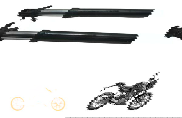 Par Bengalas C/ Detalhes  Ktm Duke 200 12-17 Original Par Bengalas C/ Detalhes  Ktm Duke 200 12-17 Original