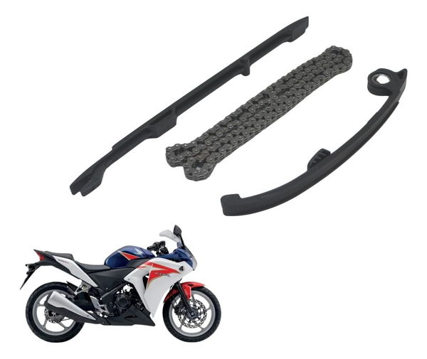 Kit Guia Tensor Corrente Comando Honda Cbr 250 R 2012 Origin Kit Guia Tensor Corrente Comando Honda Cbr 250 R 2012 Origin