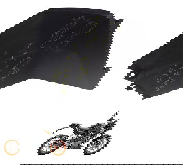 Capa Tanque Direita C/ Avaria Ktm Duke 200 12-17 Original Preto