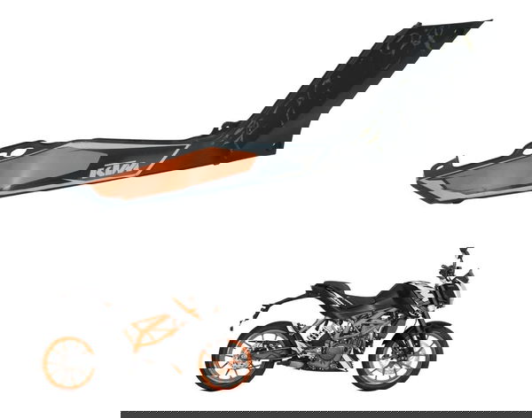 Carenagem Rabeta Direita Ktm Duke 200 12-17 Original Carenagem Rabeta Direita Ktm Duke 200 12-17 Original