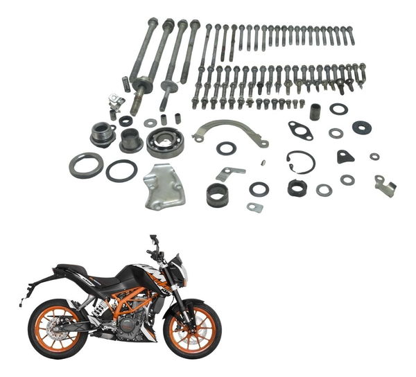 Kit Parafuso Motor Diversos Ktm Duke 200 12-17 Original Kit Parafuso Motor Diversos Ktm Duke 200 12-17 Original