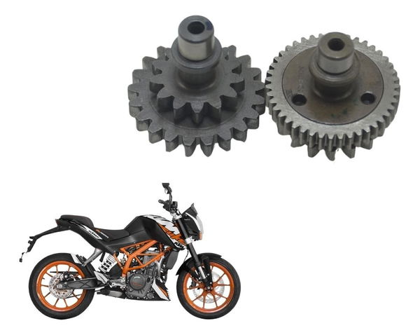 Par Engrenagem Redução Partida Ktm Duke 200 12-17 Original Par Engrenagem Redução Partida Ktm Duke 200 12-17 Original