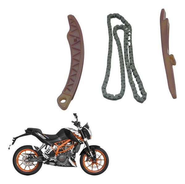 Kit Guia Tensor Corrente Comando Ktm Duke 200 12-17 Original Kit Guia Tensor Corrente Comando Ktm Duke 200 12-17 Original